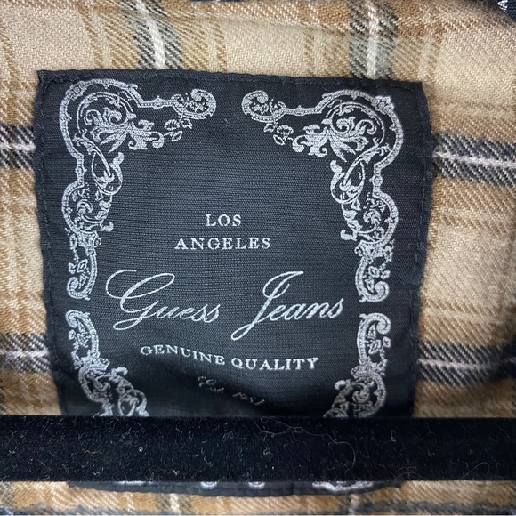 Guess | Jeans Flannel Plaid Western Snap Down Dress Tunic. Size Large - Picture 7 of 11